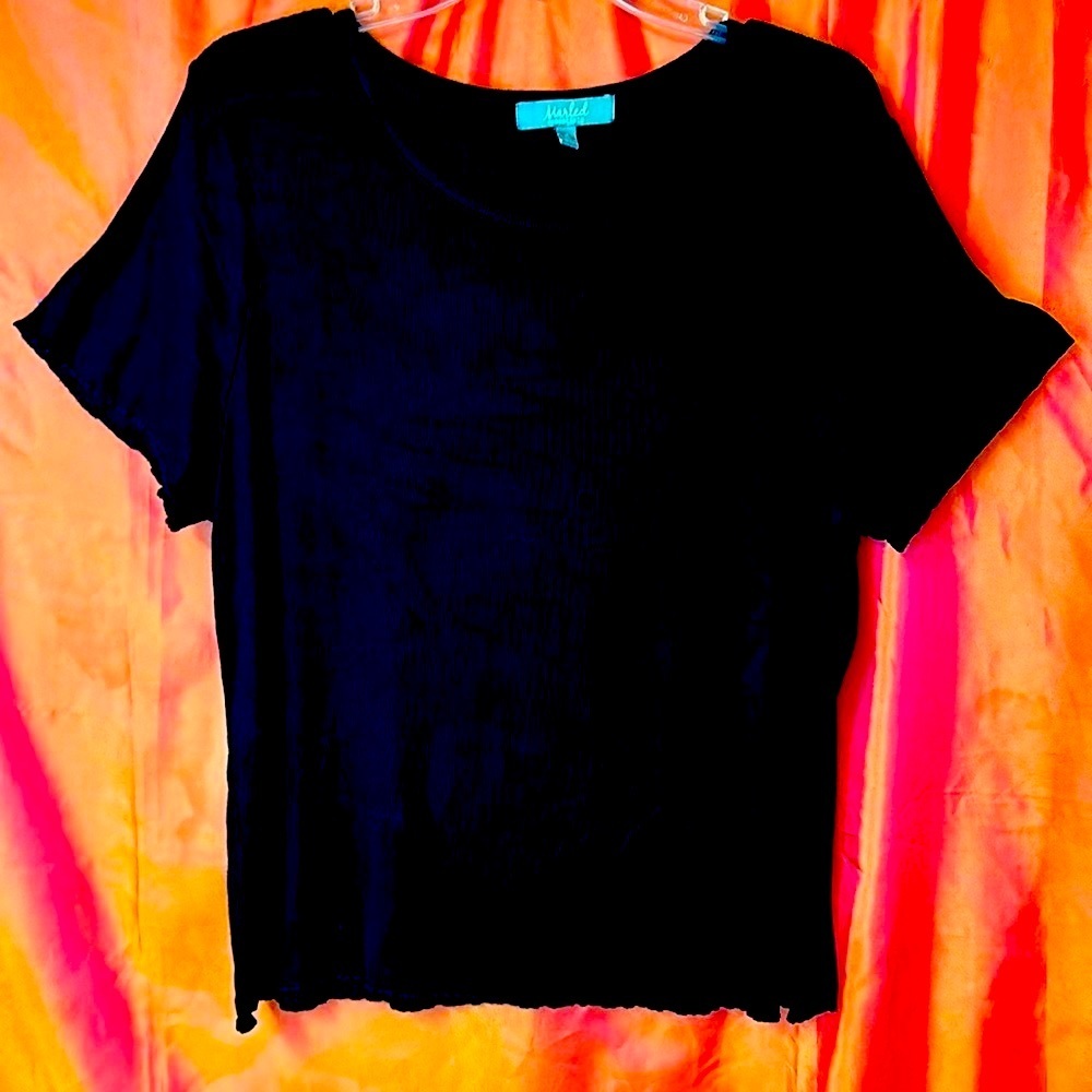 Marled Women’s Top Size XL Black Slinky Soft Stretchy Knit